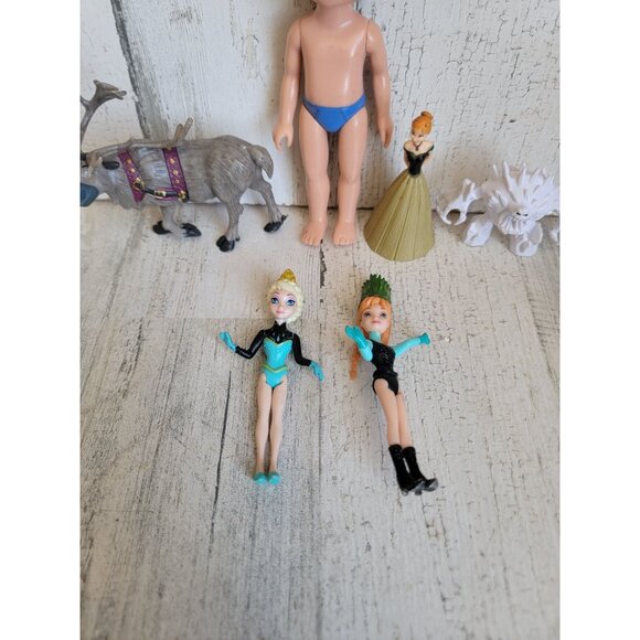 Frozen Kristoff young Anna Elsa princess sven set toy figure - Picture 3 of 8